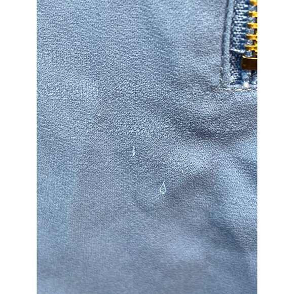 Ambiance Zip Neck Sleeveless Blouse Cornflower Blue Size Small - Picture 6 of 9